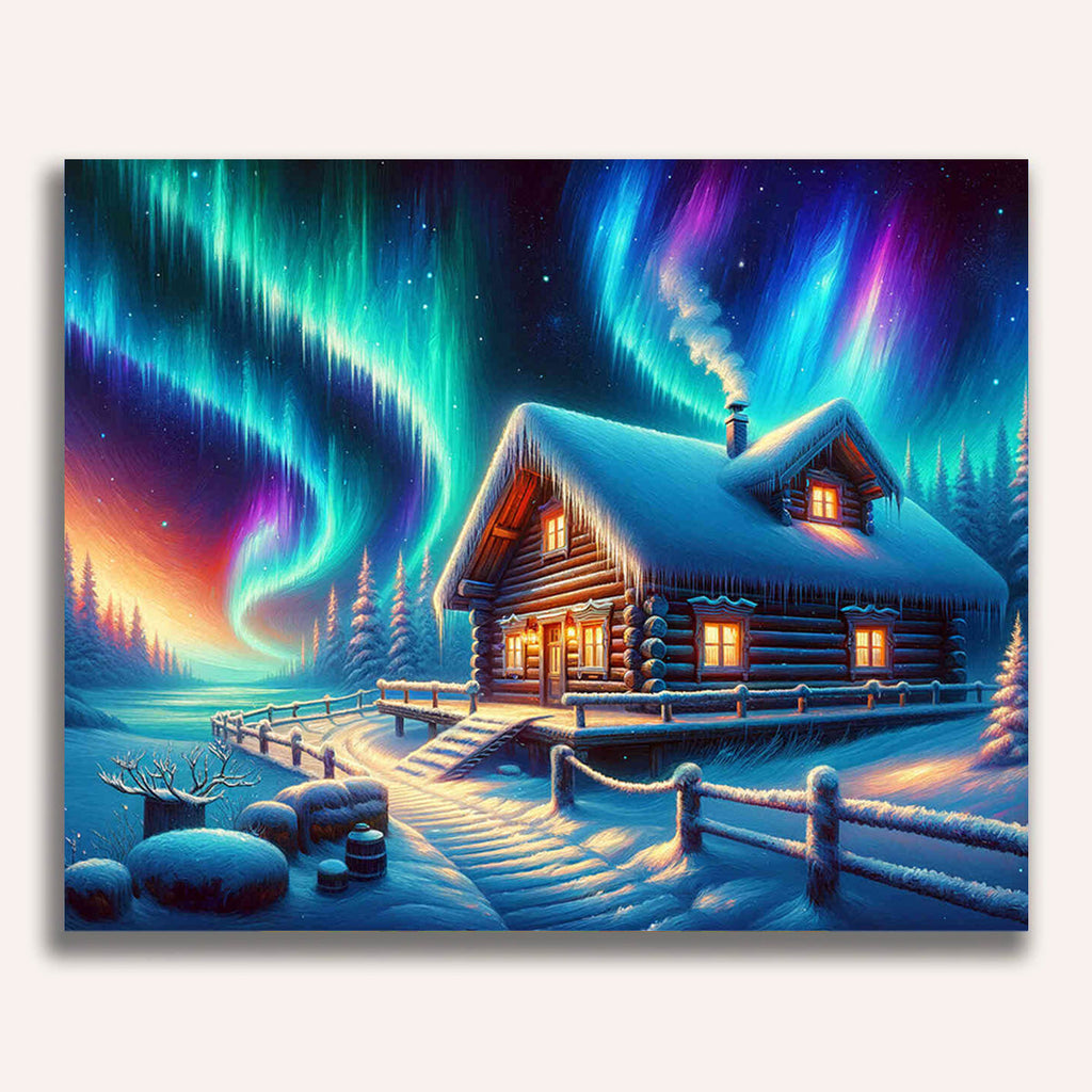 Paint by Numbers - Winterhouse Polar Light