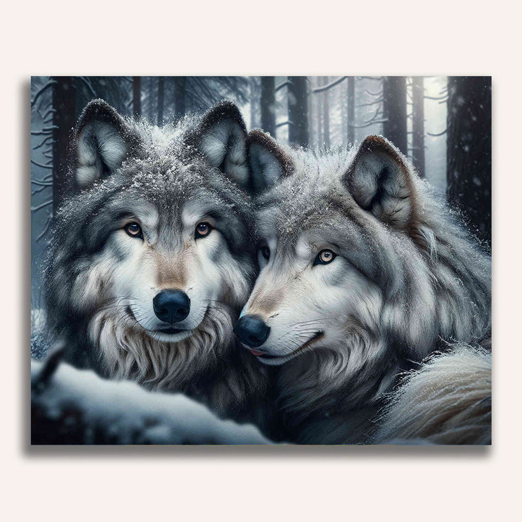 Paint by Numbers - Wolf friendship