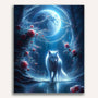Paint by Numbers - Wolf in the Night Forest