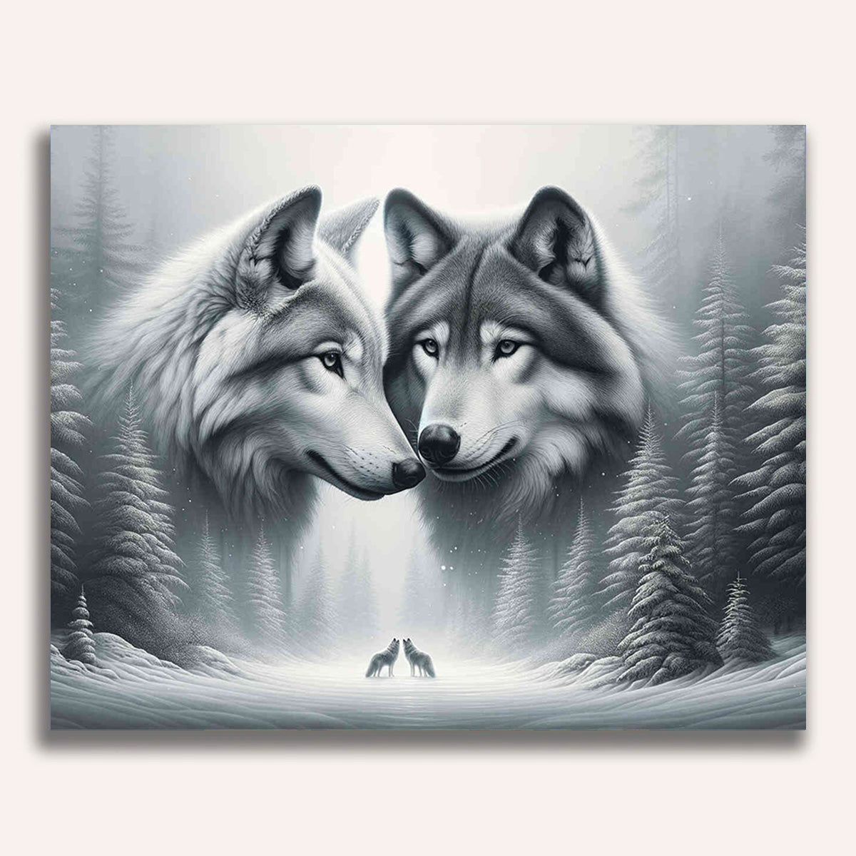 Paint by Numbers - Wolfe sniffing