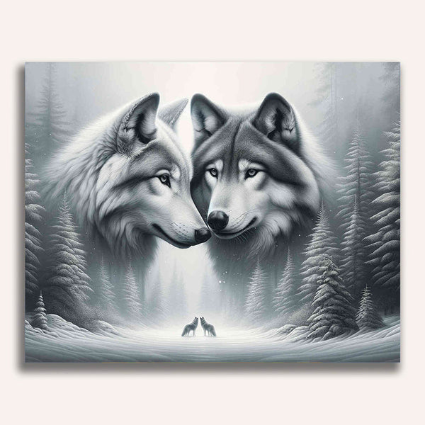 Paint by Numbers - Wolfe sniffing
