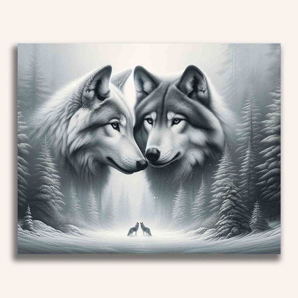 Paint by Numbers - Wolfe sniffing