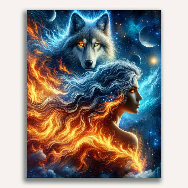 Paint by Numbers - Wolf tattoo