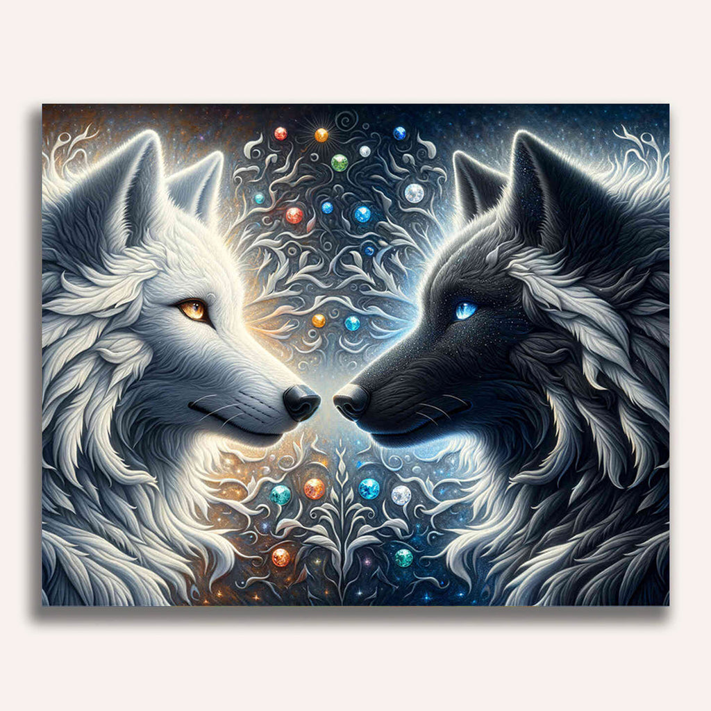 Paint by Numbers - Wolfe White and Black