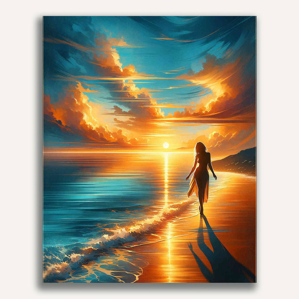 Paint by Numbers - Woman by the sea