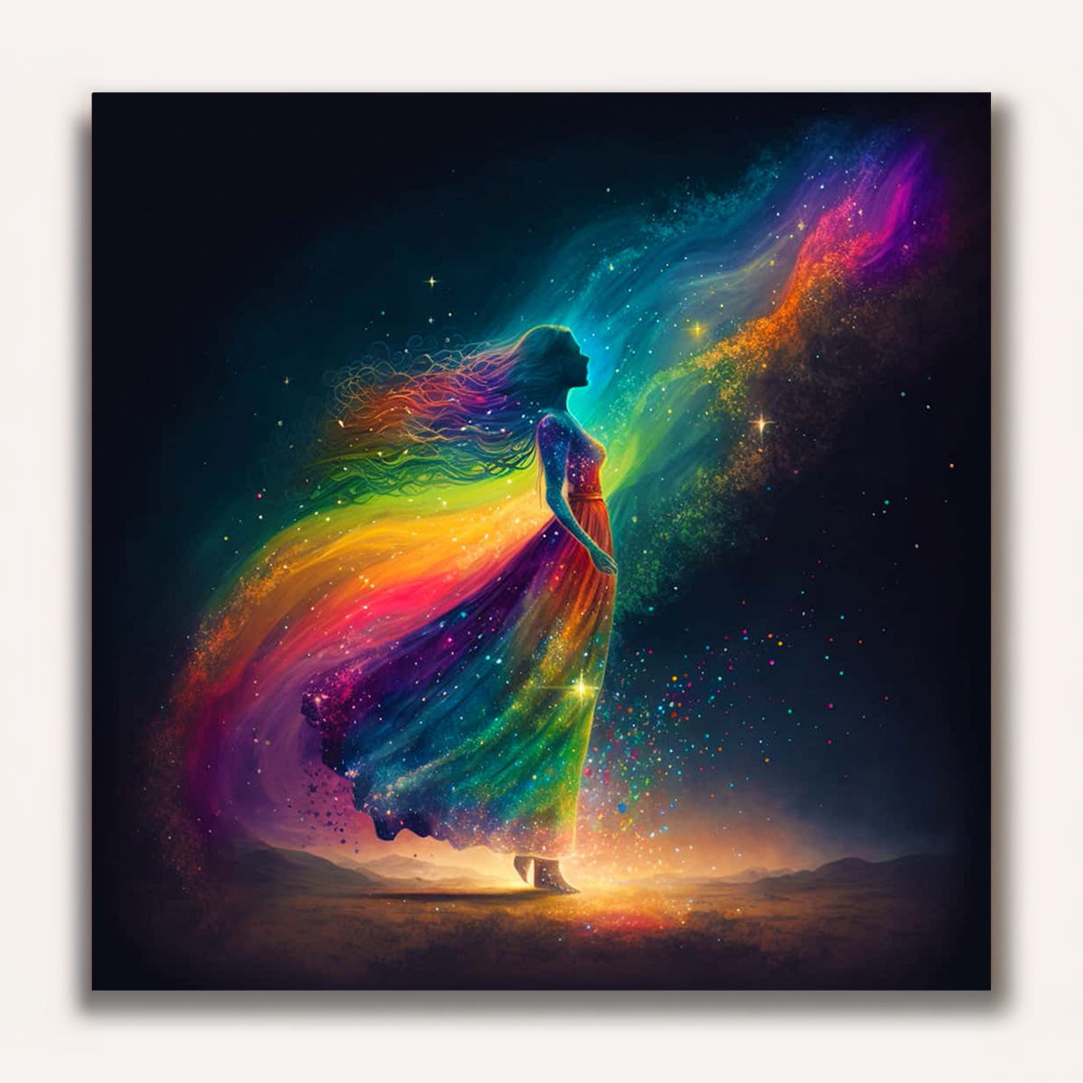 Paint by Numbers - Woman Colorful Lateral
