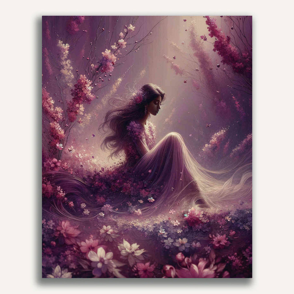 Paint by Numbers - Woman in flower dress