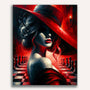 Paint by Numbers - Woman in red and black