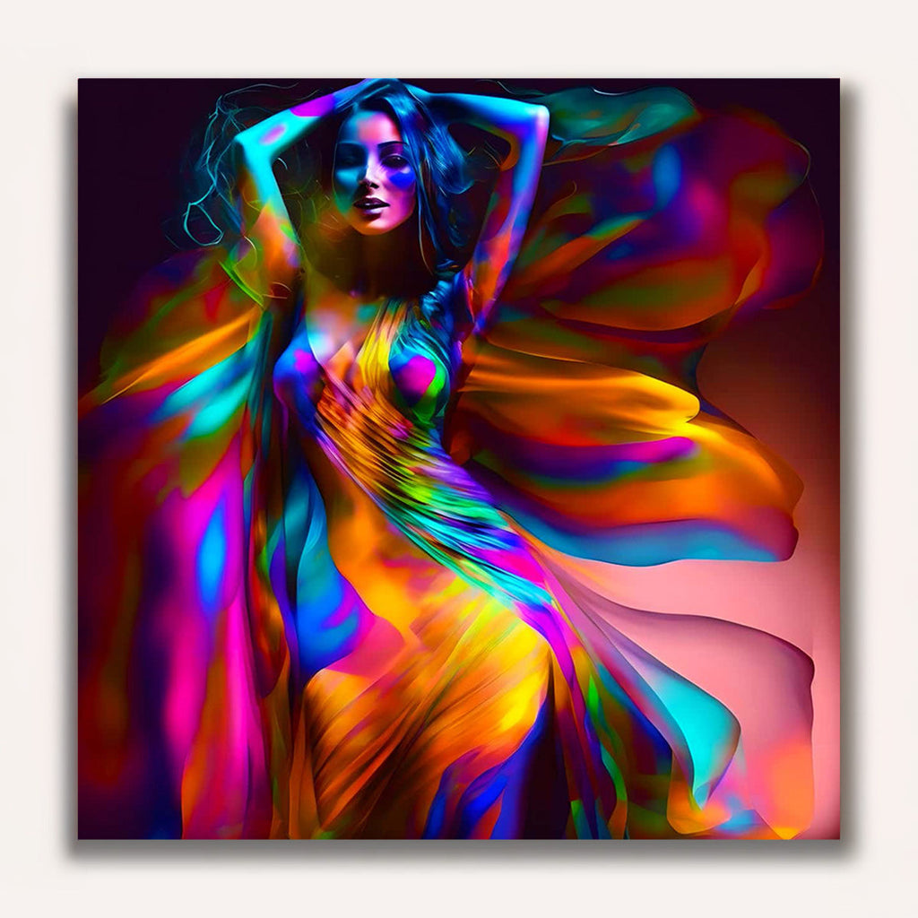 Paint by Numbers - Woman in silk dress