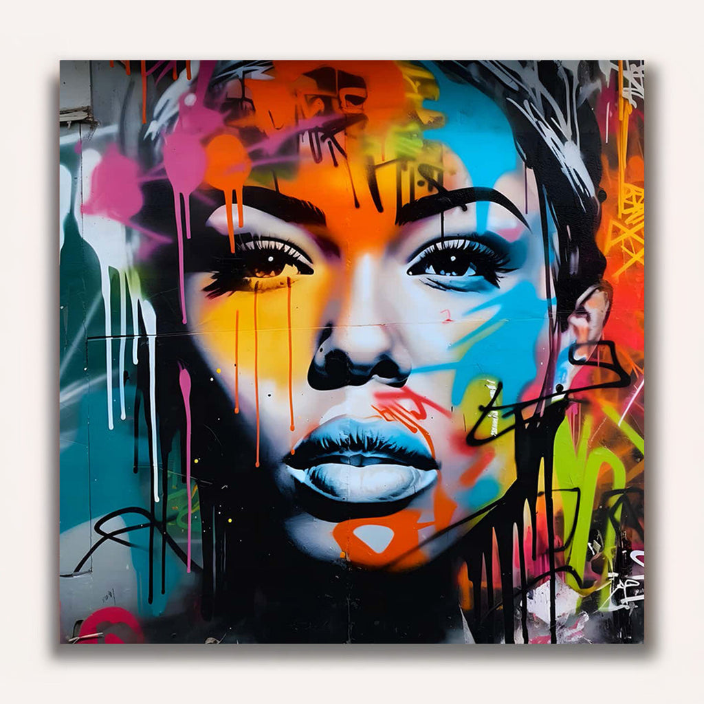 Paint by Numbers - Woman spray art