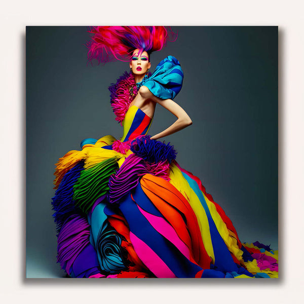 Paint by Numbers - Woman with big dress