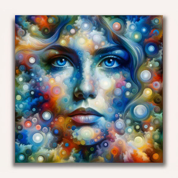 Paint by Numbers - Woman with blue eyes