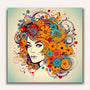 Paint by Numbers - Woman with flower hairstyle
