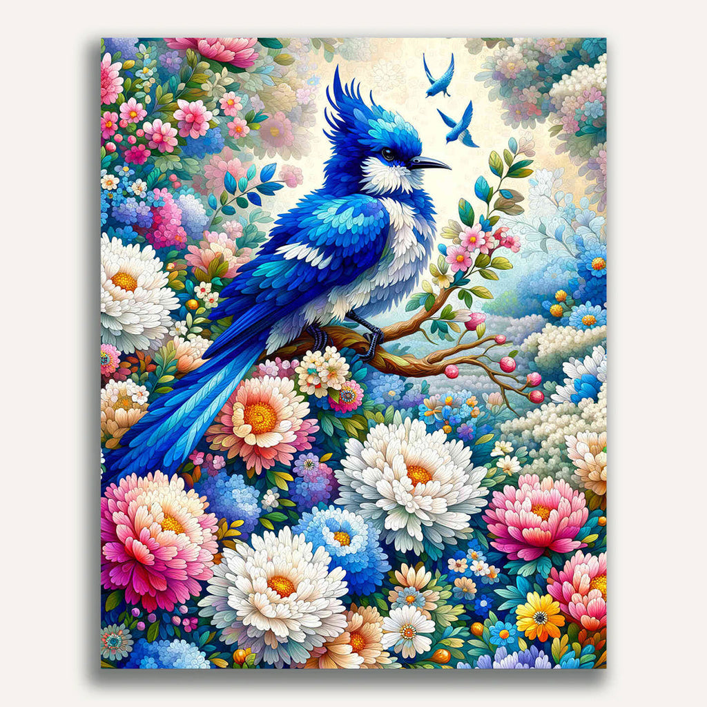 Paint by Numbers - Wonderful Birds Flowers