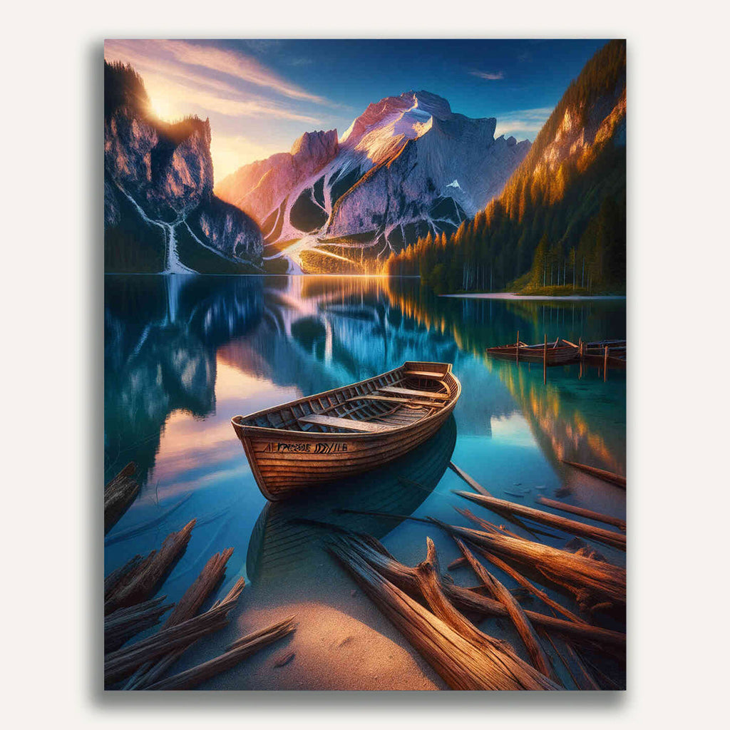 Paint by Numbers - Wonderful Mountain Lake