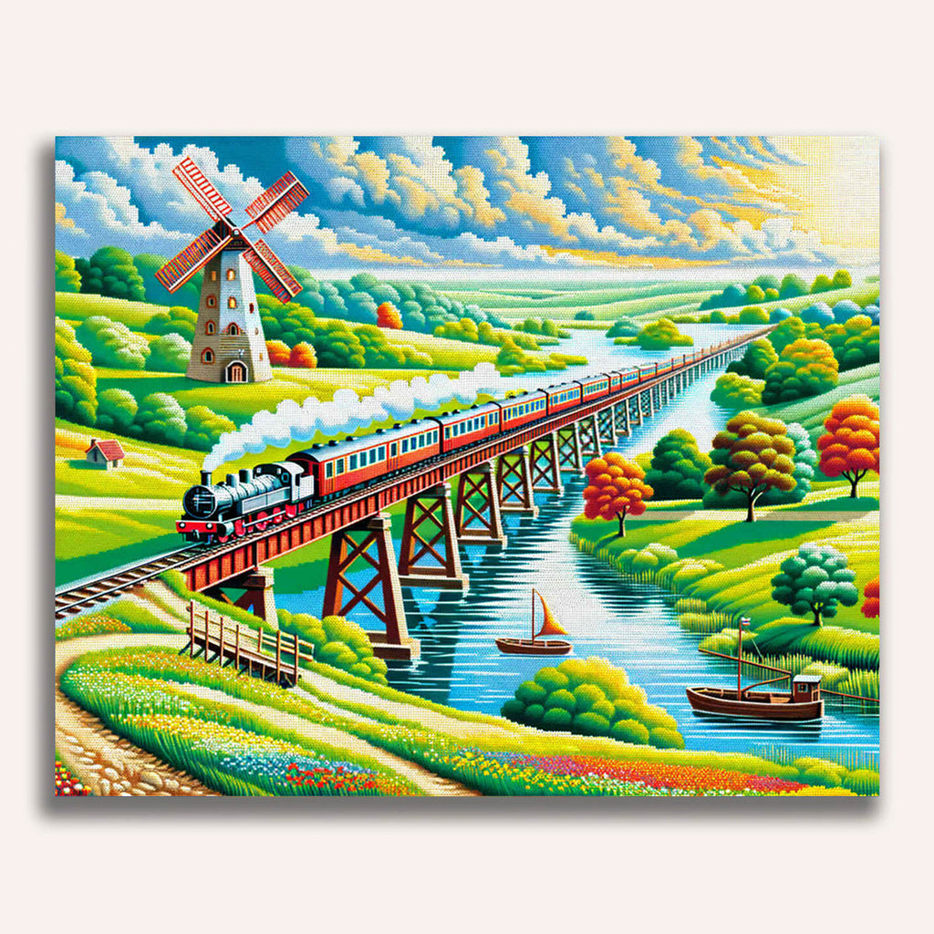 Paint by Numbers - World of trains