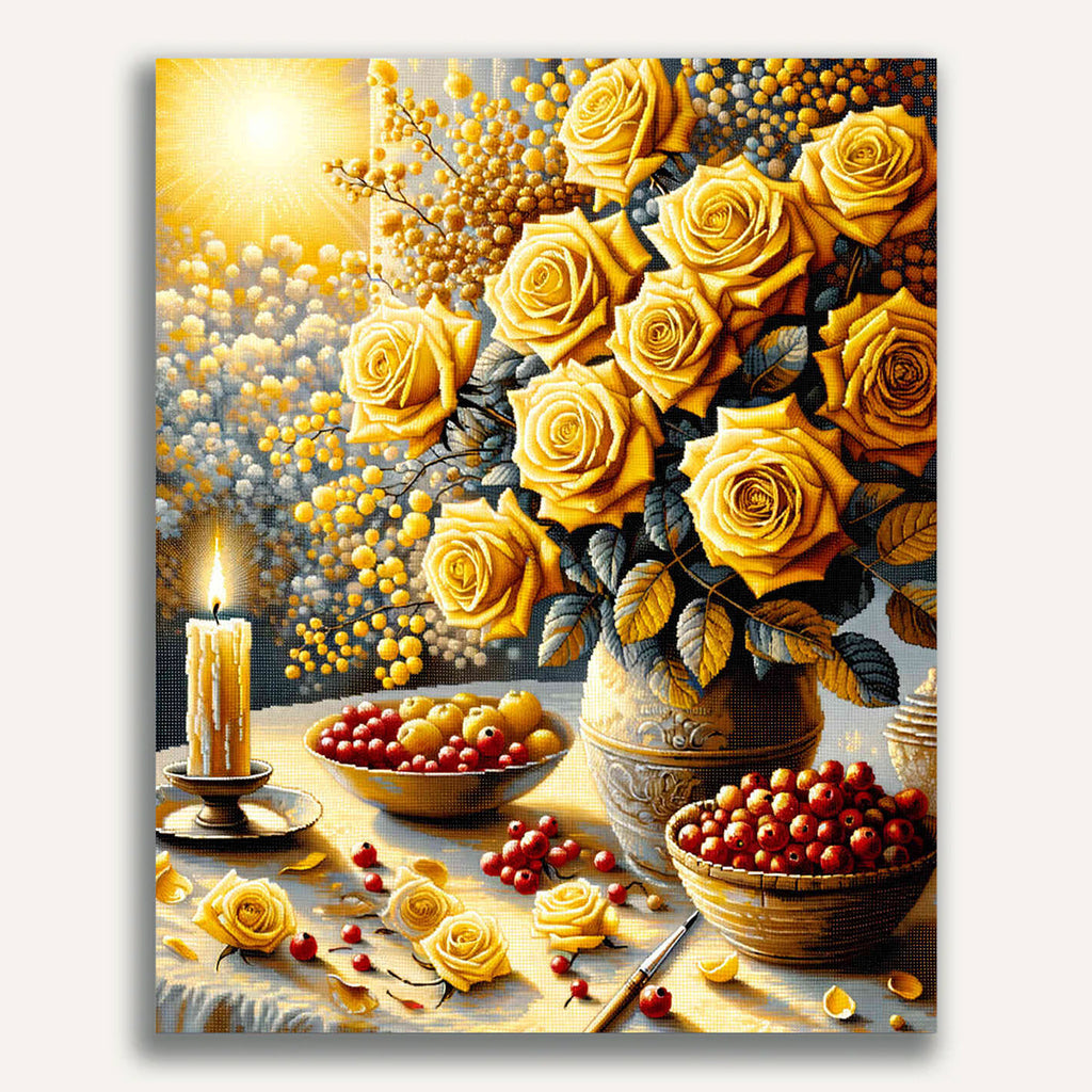 Paint by Numbers - Yellow thanks roses