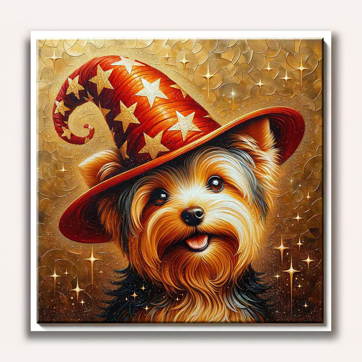 Paint by Numbers - Yorkshire Terrier with hat