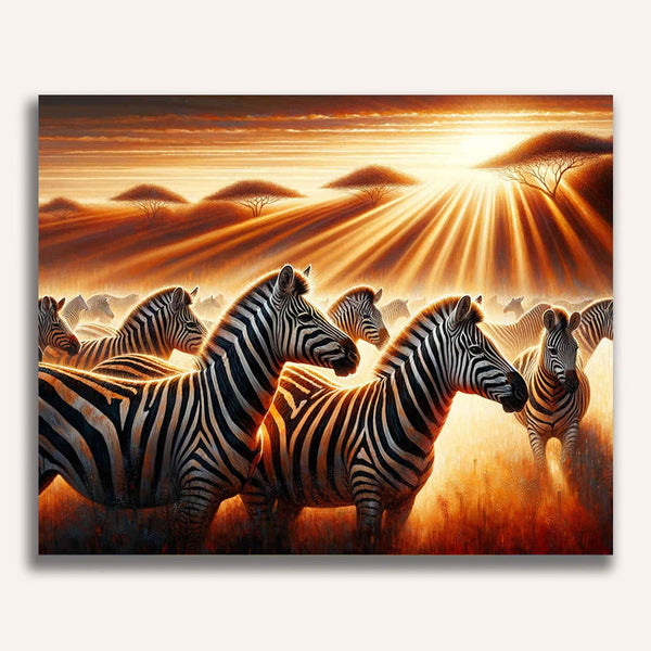 Paint by Numbers - Zebra group