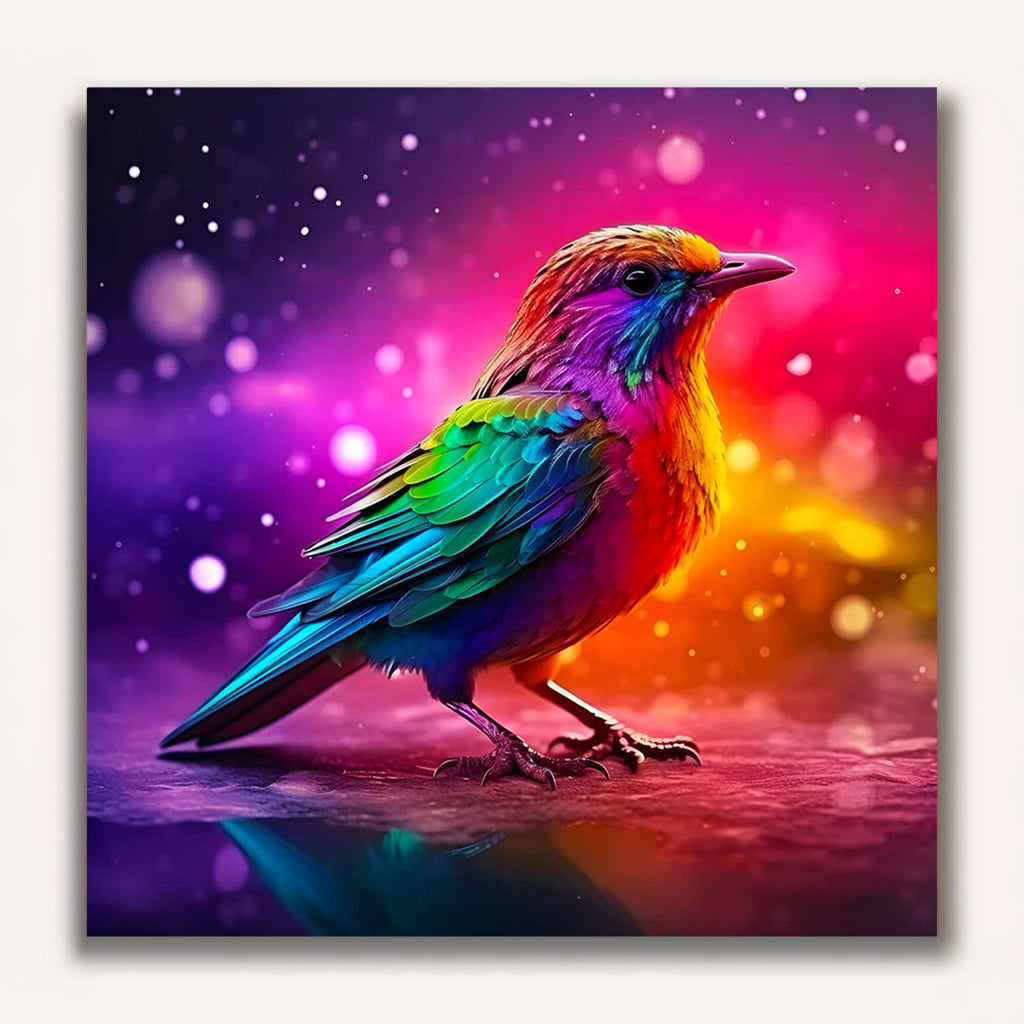 Paint by Numbers - Colorful bright bird