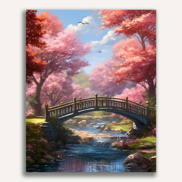 Park in pink - Paint by Numbers