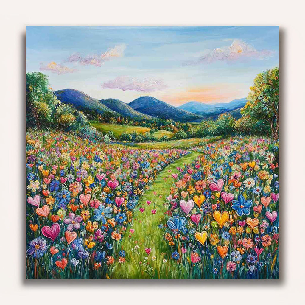 Paint by Numbers - Path of Heart Blossoms