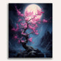 Peach blossom, moonlight - Paint by Numbers