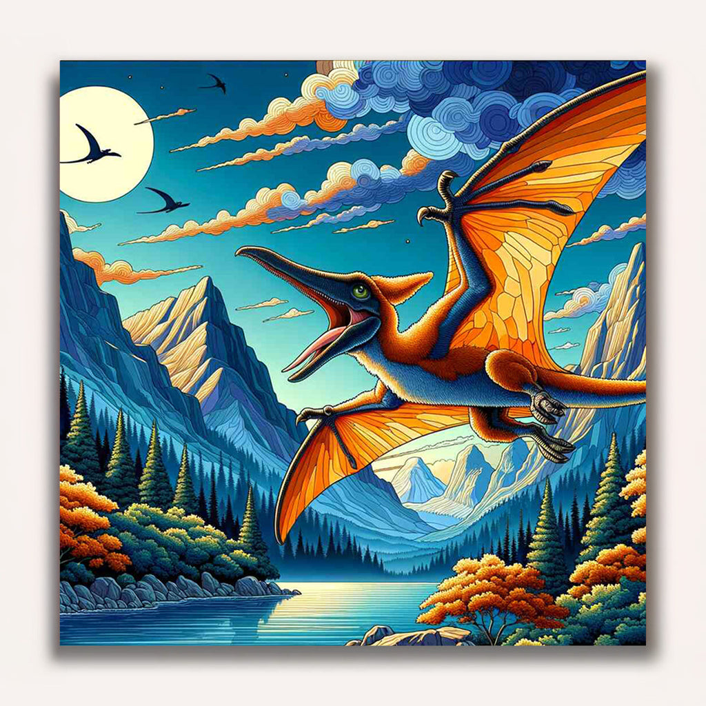 Petro dinosaur - Paint by Numbers