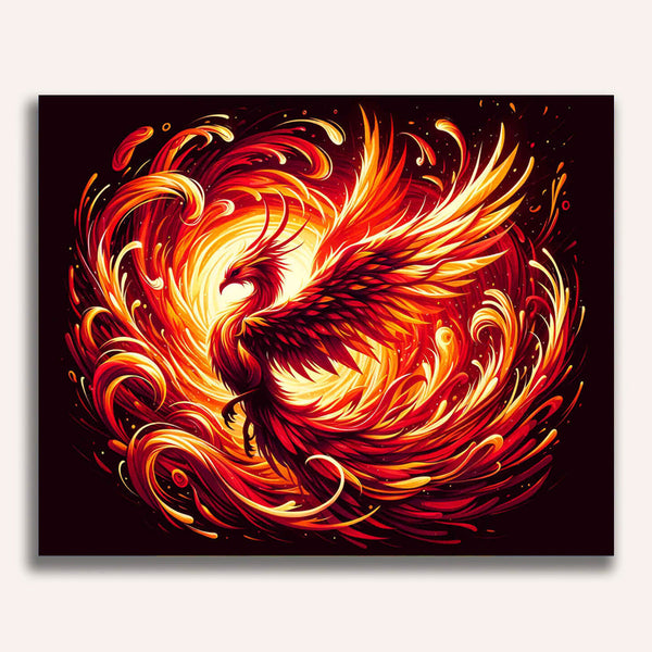 Phoenix, burning - Paint by Numbers