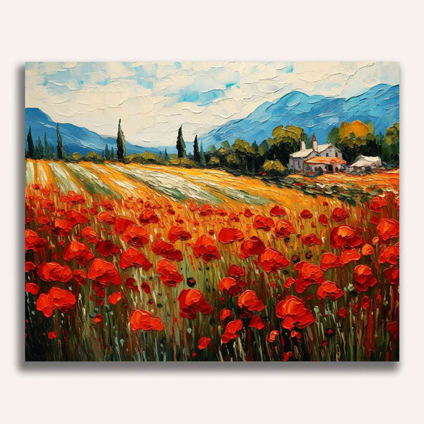 Paint by Numbers - Poppy blossom rush