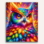 Rainbow owl - Paint by Numbers