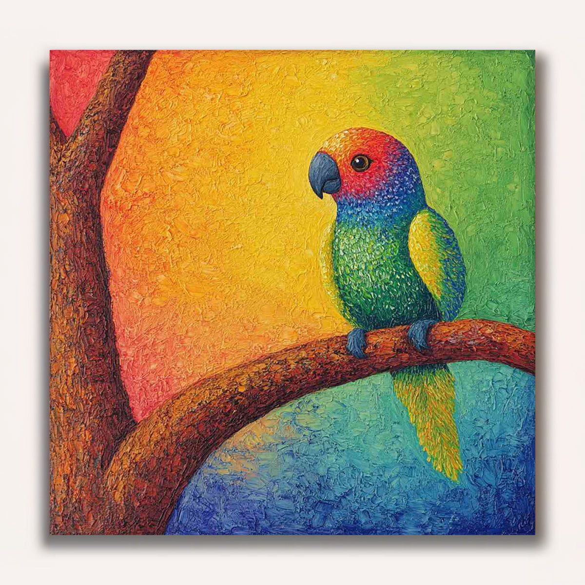 Paint by Numbers - rainbow portrait of life