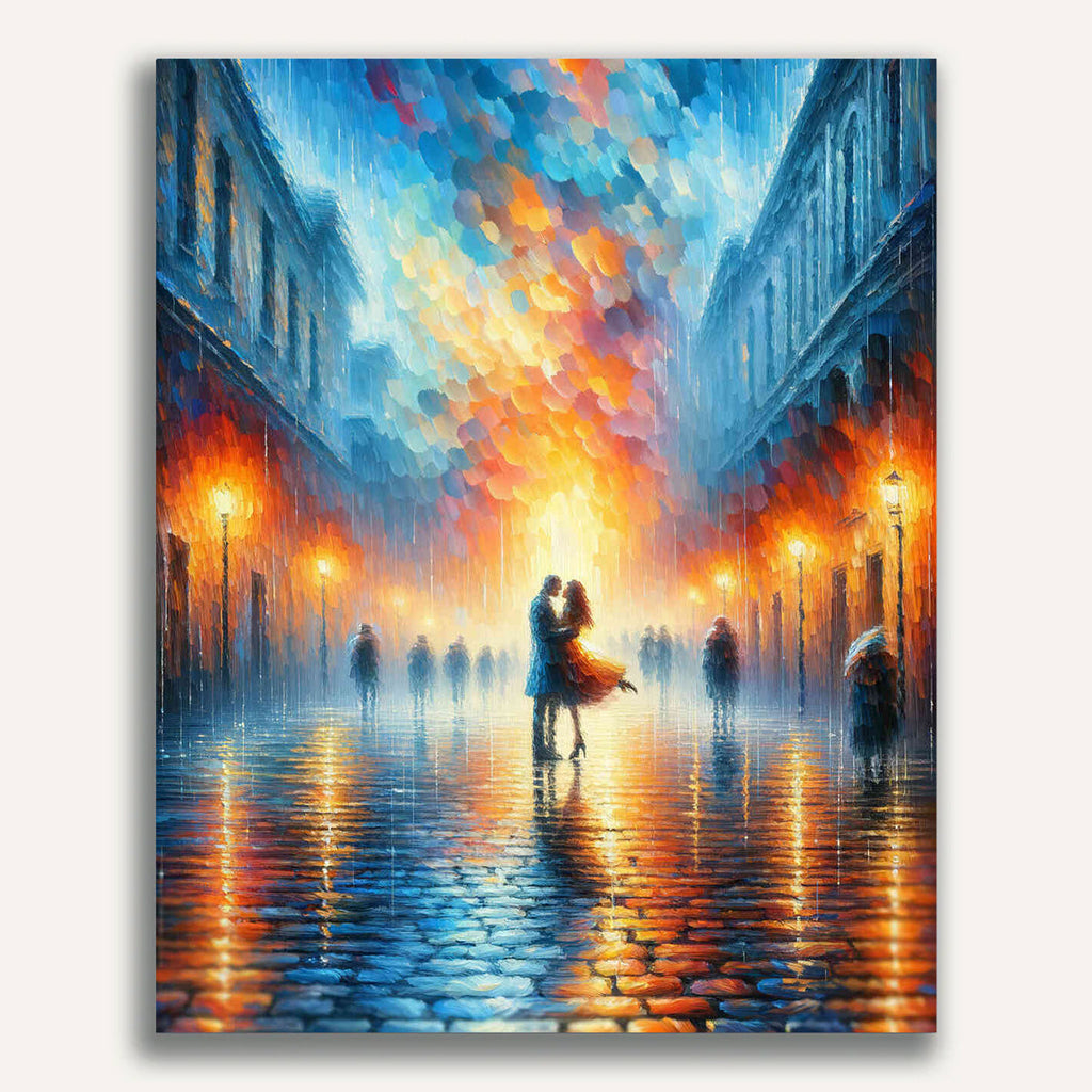 Romantic, man with woman - Paint by Numbers