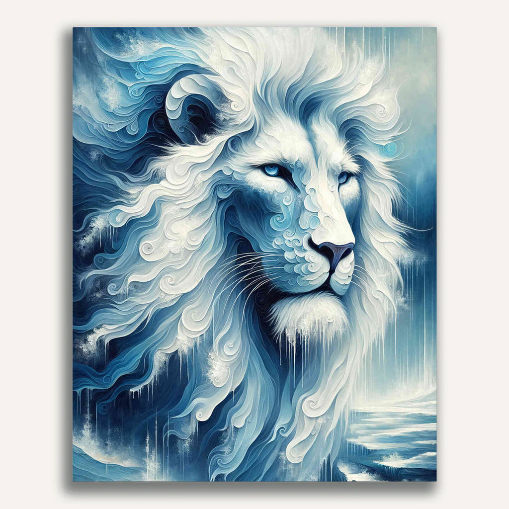 Snow lion - Paint by Numbers