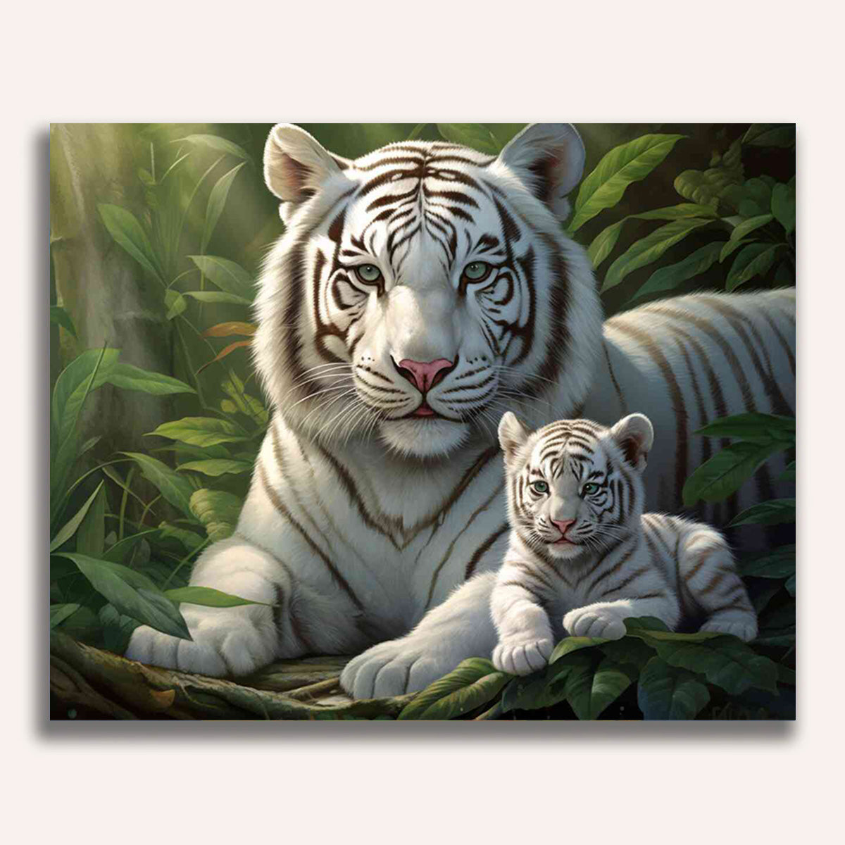 Paint by Numbers - Secrets of the jungle, mother and child