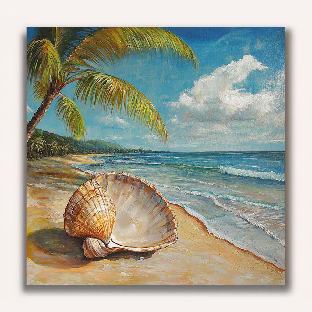Paint by Numbers - Shell whispering on the paradise beach