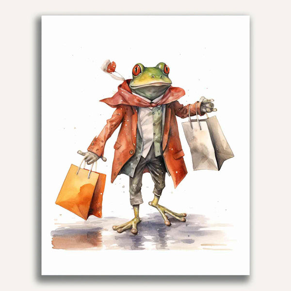 Paint by Numbers - Shopping in the frog pond