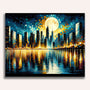 Moonlight skyscrapers - Paint by Numbers