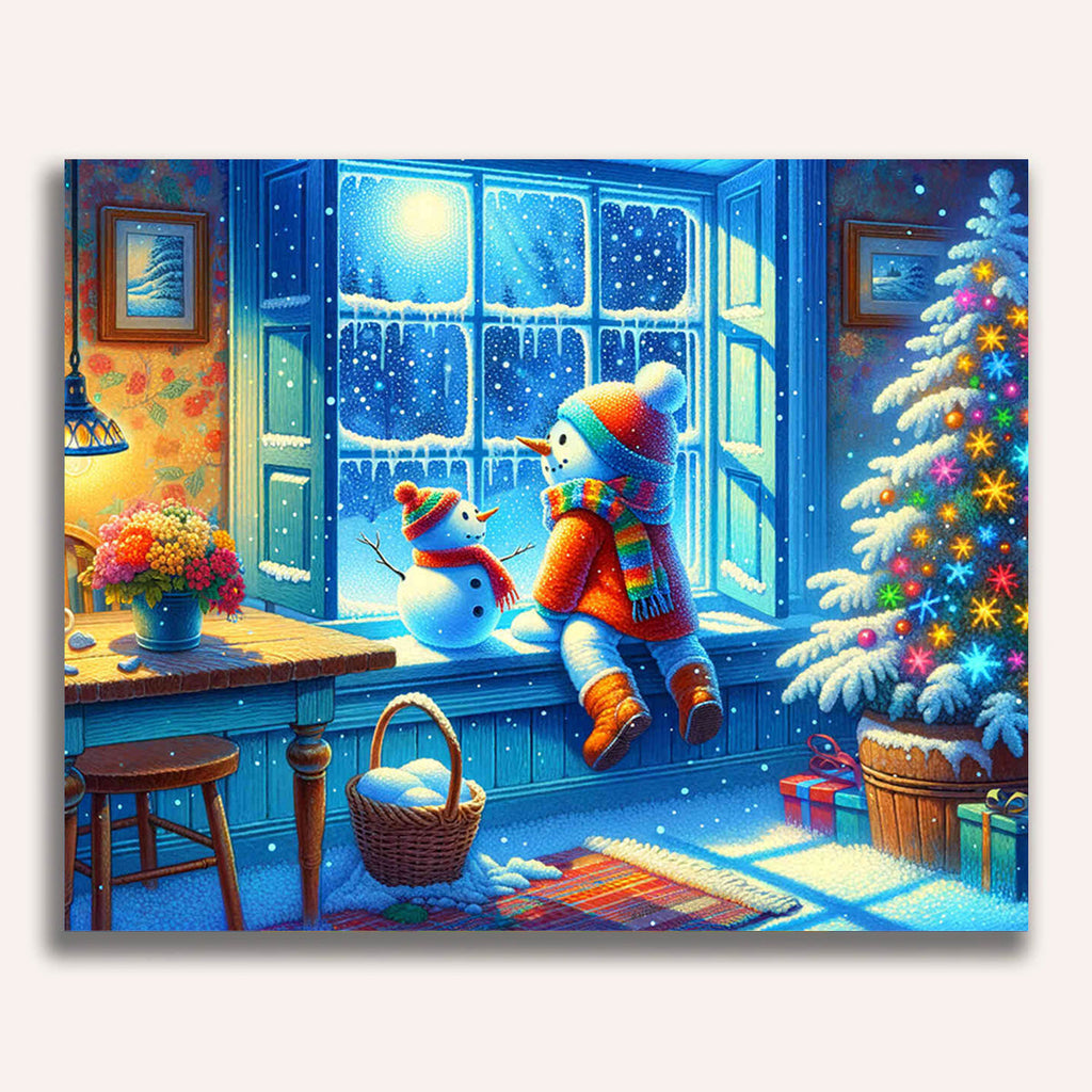Snowman - Paint by Numbers
