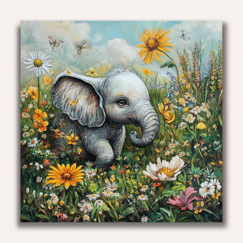 Paint by Numbers - Spring magic in the elephant heart