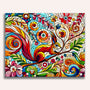 Squirrel, flowers - Paint by Numbers