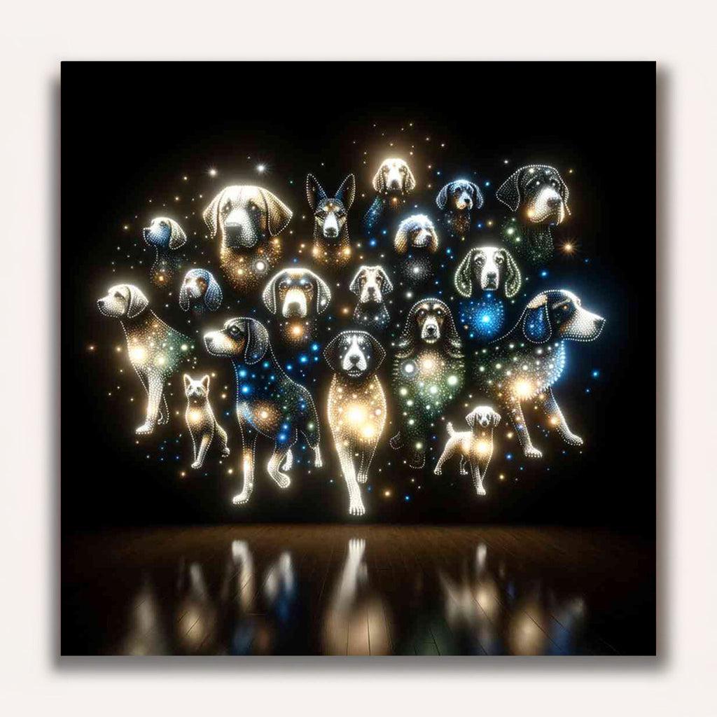 Paint by Numbers - Star Dogs: A Heavenly Symphony