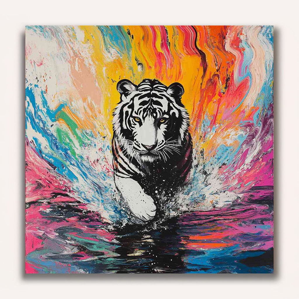 Paint by Numbers - Storm of the Wild, White Tiger