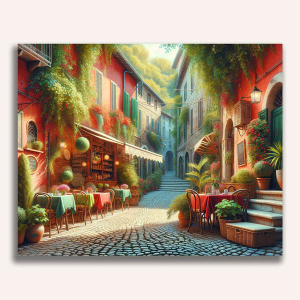 Street cafe - Paint by Numbers