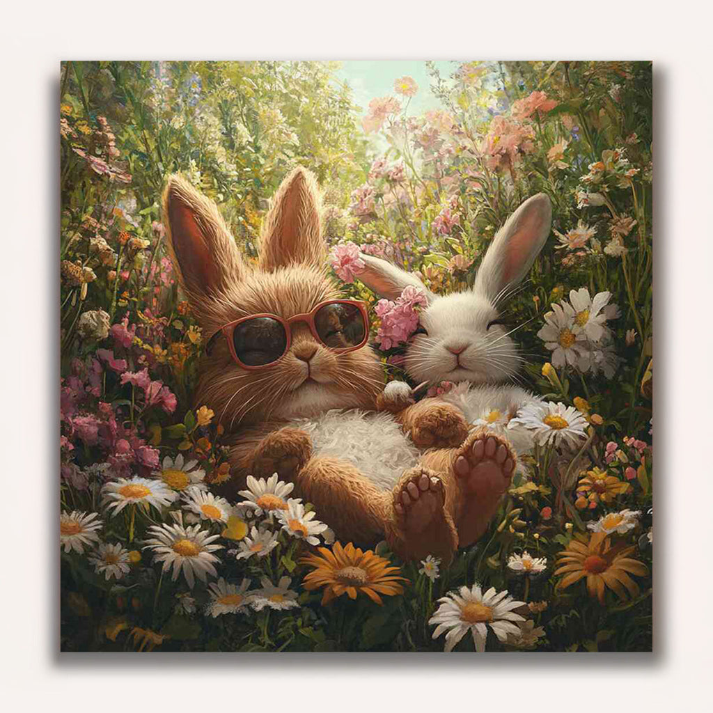 Paint by Numbers - Sunbathing in a floral dream