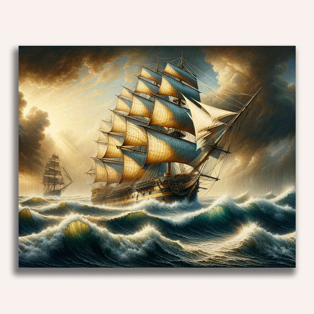 Three-master - Paint by Numbers