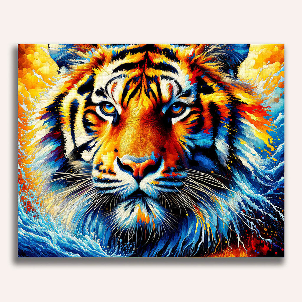 tiger front - Paint by Numbers