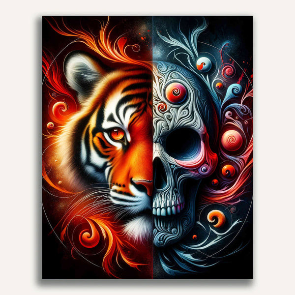 tiger skull - Paint by Numbers