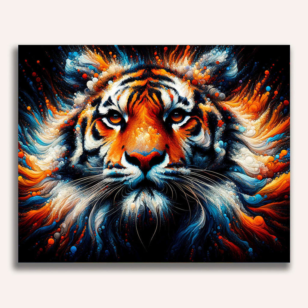 Tiger, Zoom - Paint by Numbers