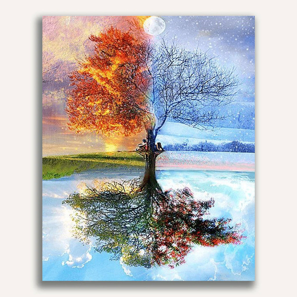 Tree, Seasons - Paint by Numbers